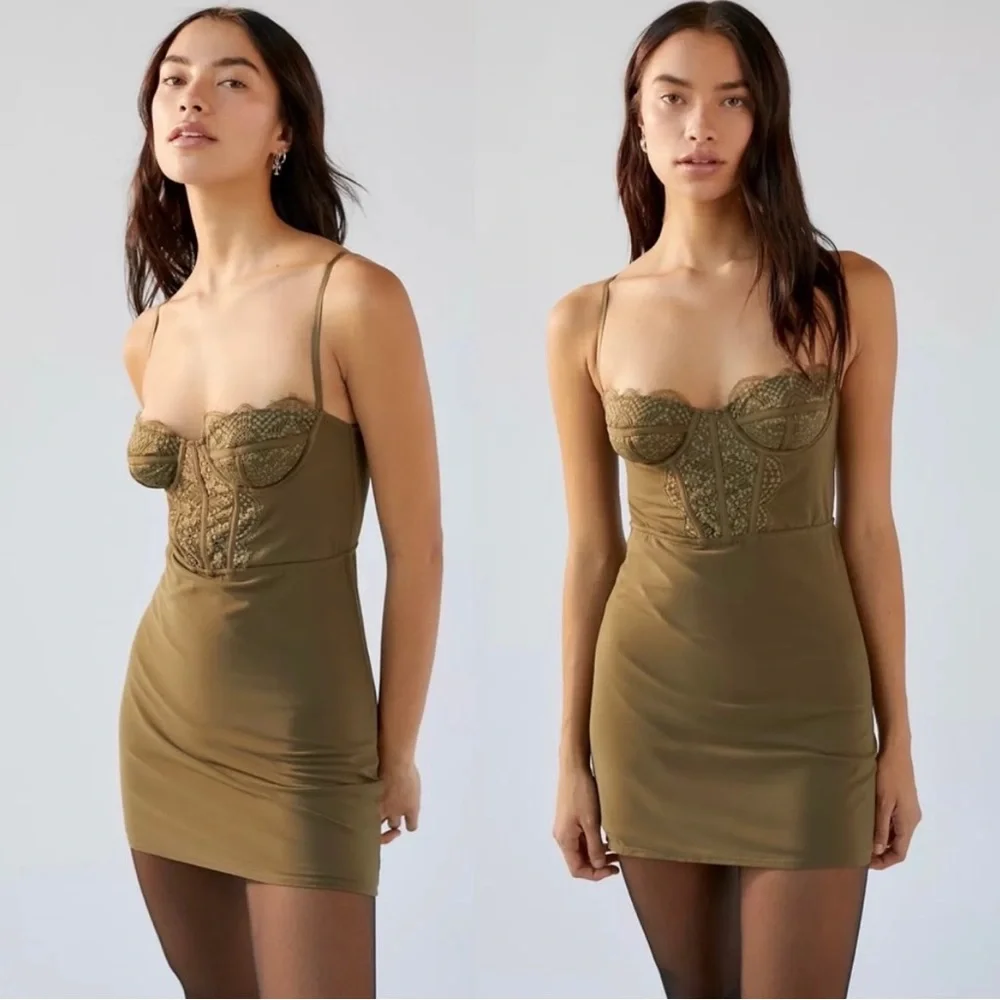 UO Modern Love Bustier Mini Dress - Picture 2 of 3